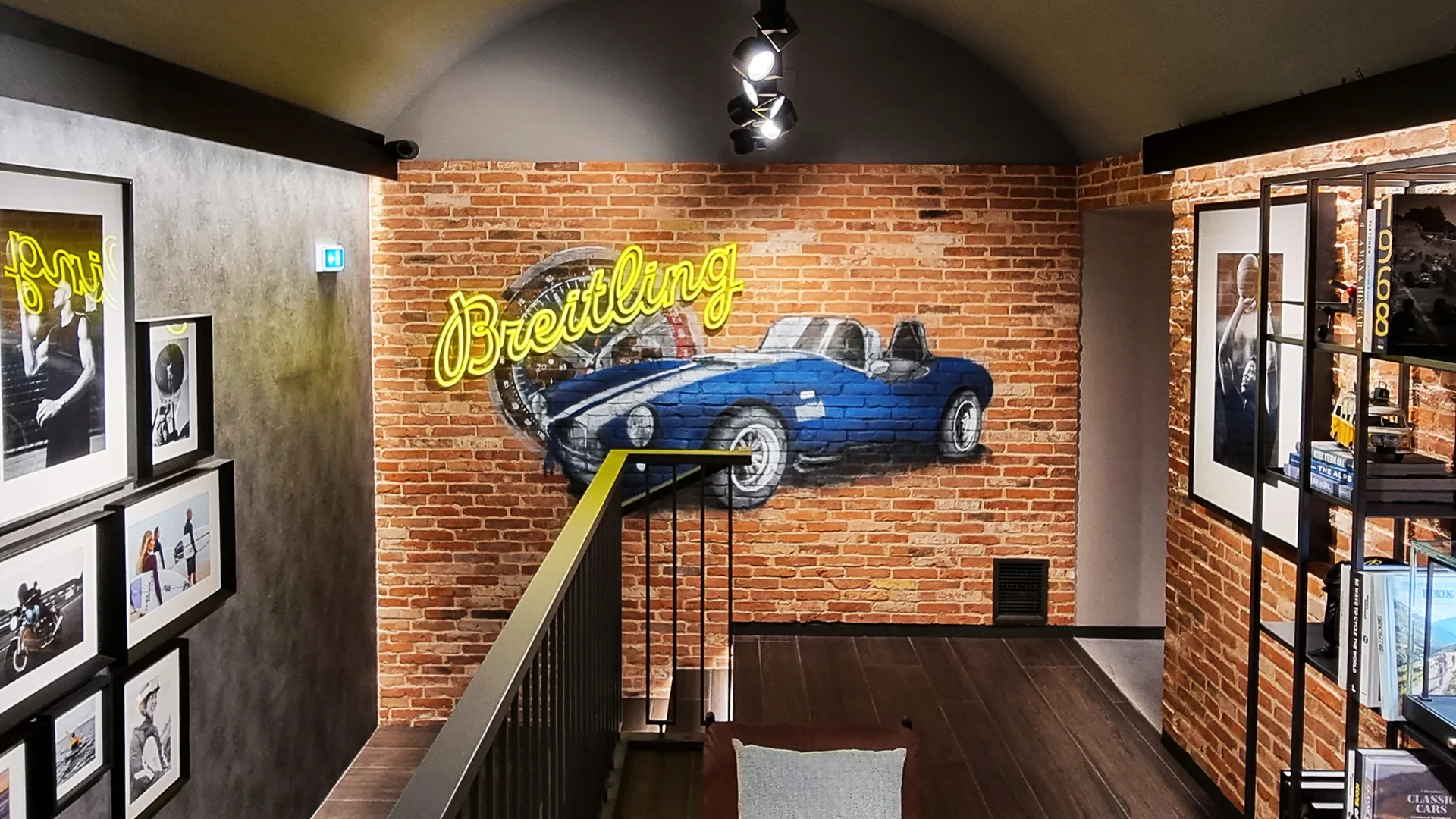 Murales Breitling Boutique realizzato da Belotti Design